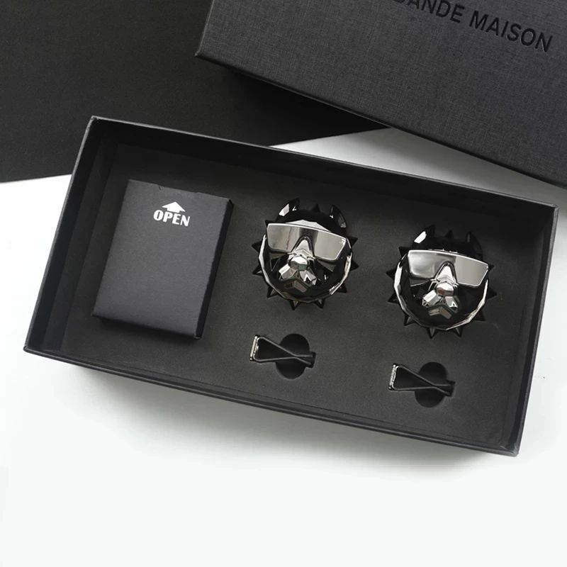 Bulldog Car Perfume Fragrance Diffuser Air Fresheners Brand Man Perfume Auto Vents Scent Parfum Gift Box Car Decor