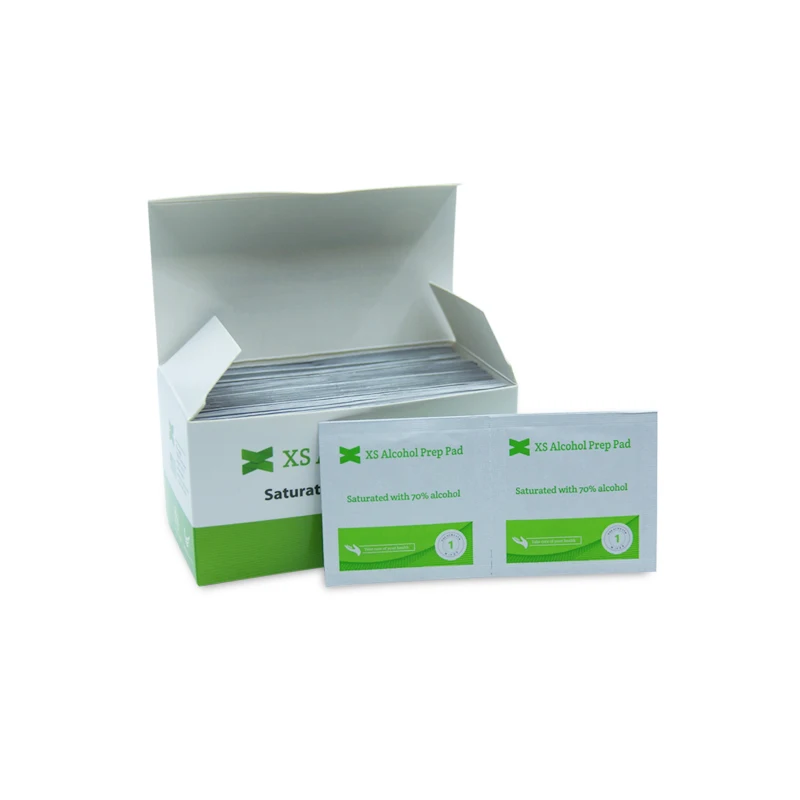 Household Non Woven Alcohol Pads Individual Packaging Disposable Cleaning Alcohol Prep Pads