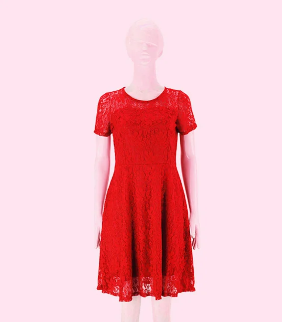 New design western fashion plus size dresses ladies lace dress