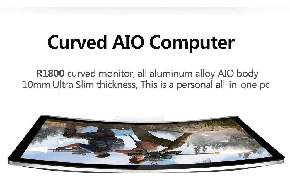 32 Inch Computers 1920*1280 Hd Led Panel Ddr4 8Gb 16Gb 32Gb Ram Core I7 Desktop Curved Screen Gaming Computer All In One Pc