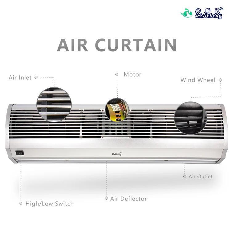 
Door Sensor Residential Air Curtain for Cold Room, Hotel Entrance, Shopping Mall, Rose Gold, FM-15 