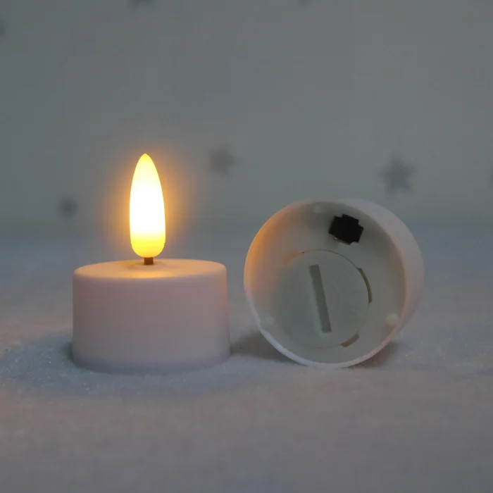 New  3D bullet flame wax  LED tealight