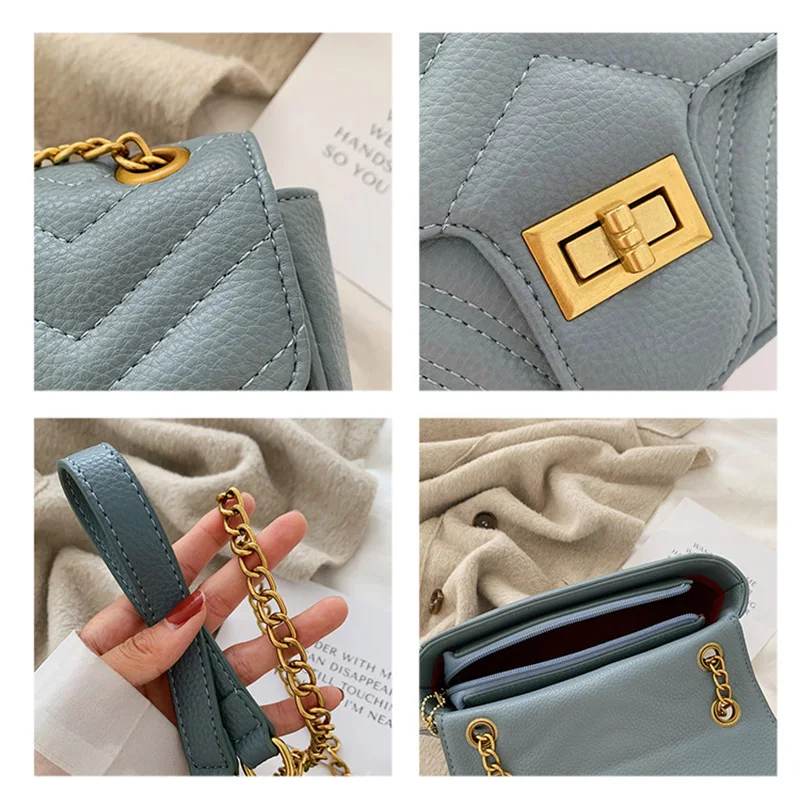 hot sale two size stone color women crossbody bags ladies shoulder Women Purses and Handbags