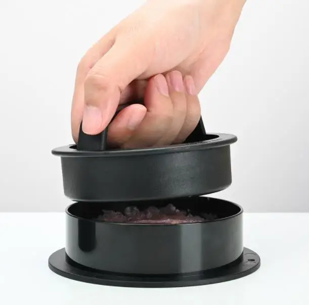 Non-Stick Meat Beef Veggie Patty Mold 3 in 1 Stuffed Hamburger Press Patty Maker Round Manual Plastic