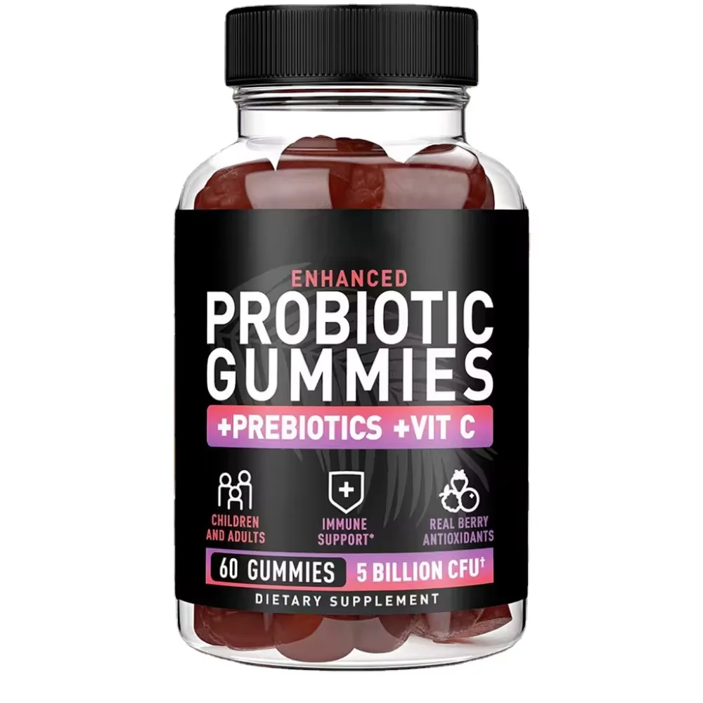 Adult Probiotic Soft Candy with Variety of Prebiotics Functional Beauty Gummy for Children