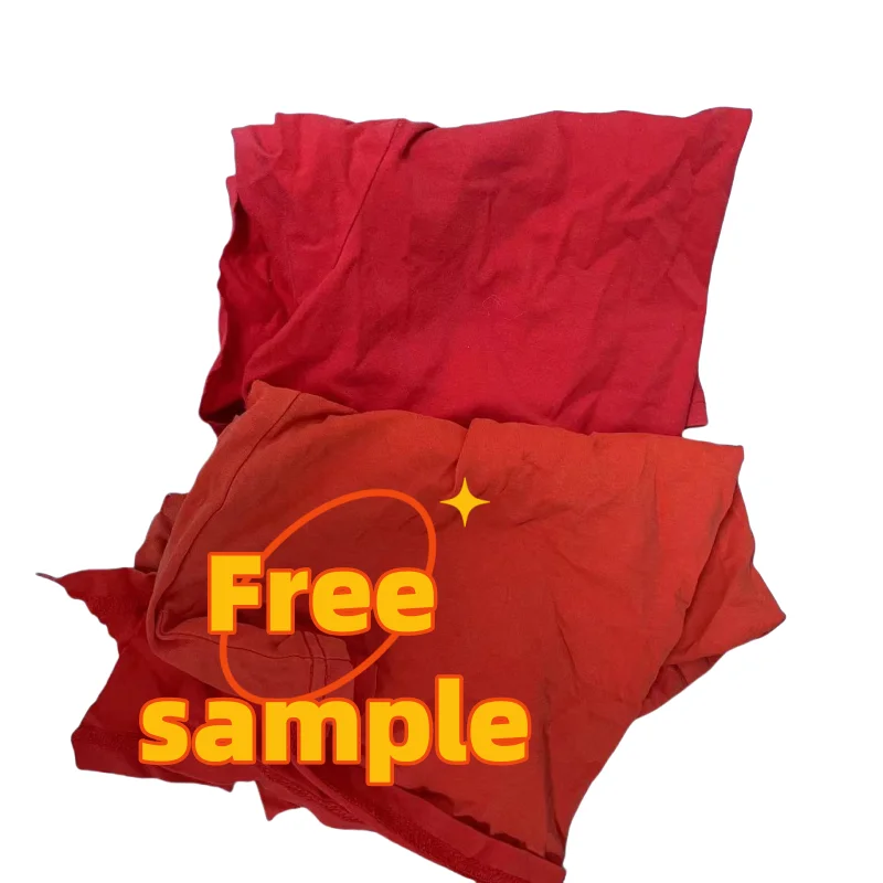 Textile Industrial Cotton Wiping Rags   Wiping Cloth Rags   Mixed Color t shirt rags