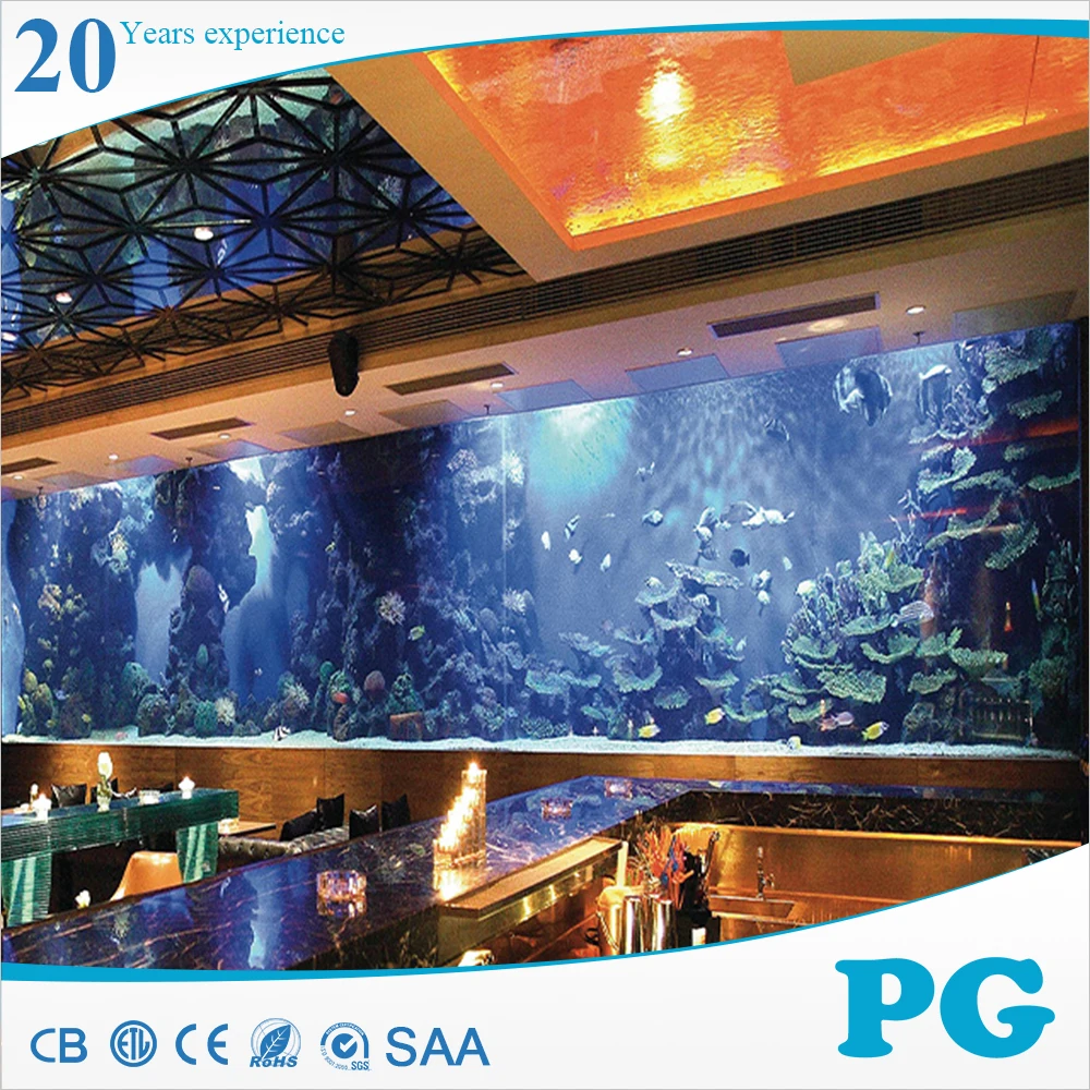 PG Clear Cast Acrylic Wall Mount Fish Tank Aquarium