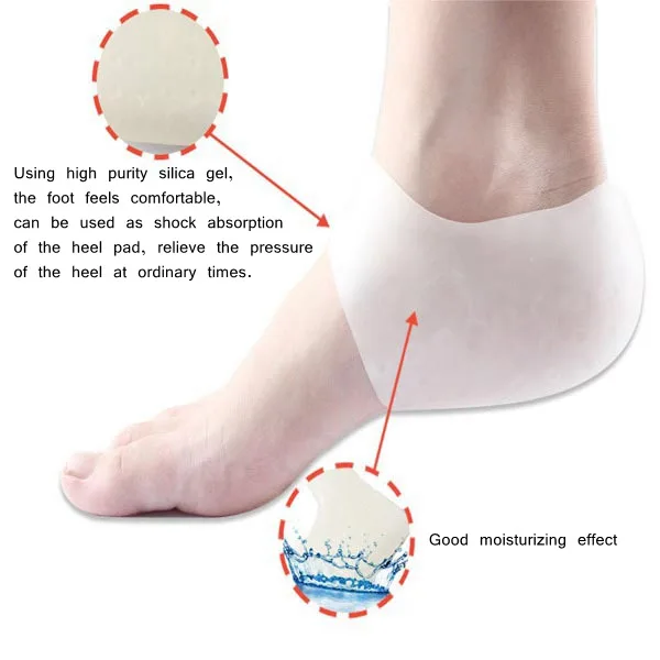 Heel Pad Foot Care Heel Sock Silicone Cushion Heel Protector