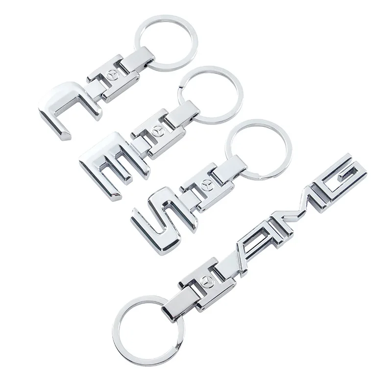 High Quality Metal Keychain Car Brand Logo Key Ring For BMW M AMG Sline