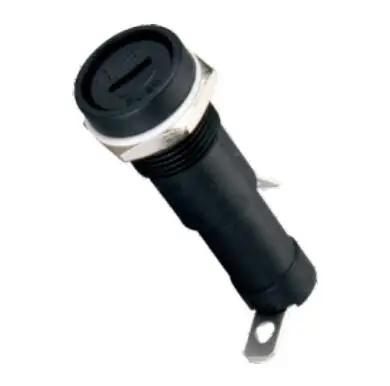 HongJu FH201-9-MW High Quality 15A 250VAC Screw Panel Mounted  6X 30mm Black Fuse Holder