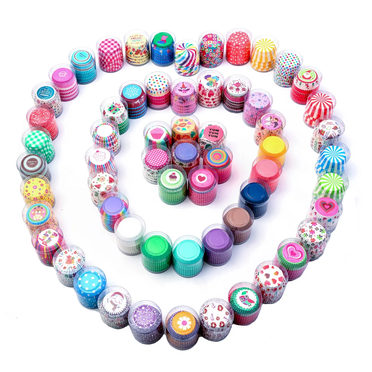 Latest Design Xmas Birthday Party Children Favors Custom Cake Baking Tools Cupcake Grease-proof Paper Colorful Mini Muffin Cups