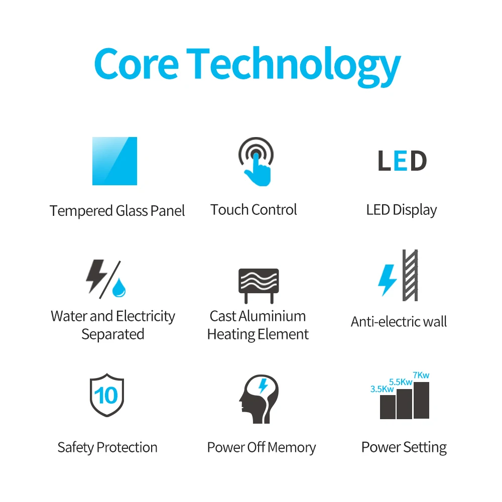 SiHUA CE Certificate Small Size Tankless Instant Electric Hot Water Shower Heater for Bathroom  Hand Wash