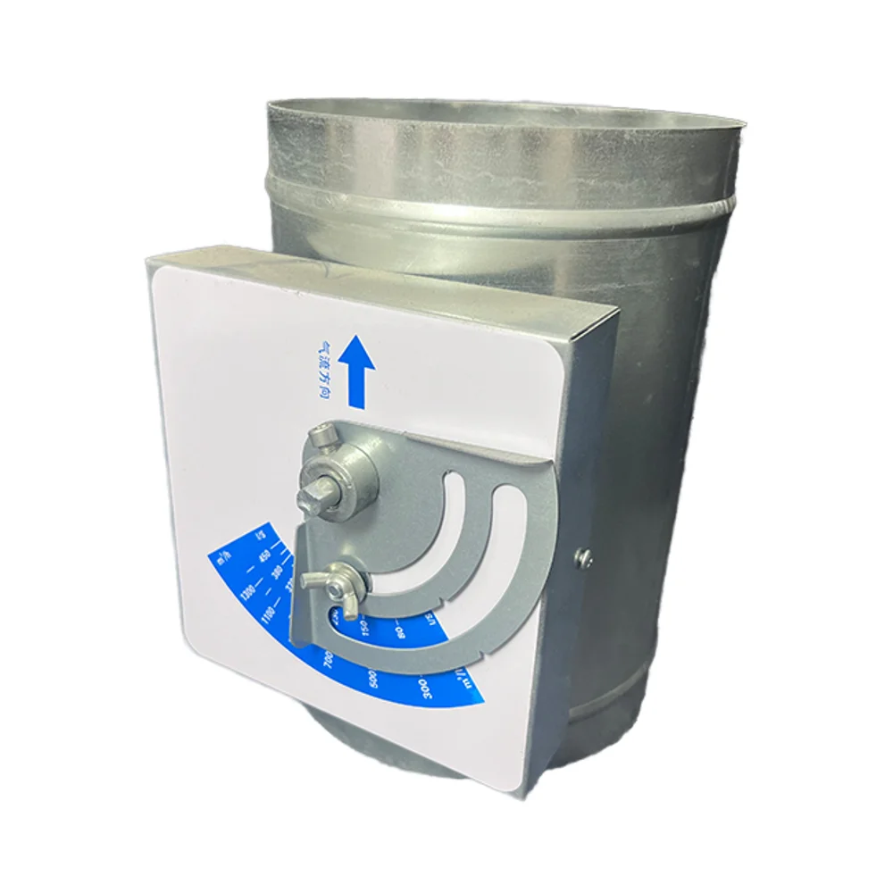China factory custom round electric multi-leaf constant air volume regulating valve Hvac motorized volume control air damper