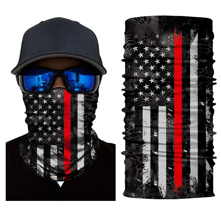 Breathable Polyester Tube Seamless Winter Skull Buff Personalizado Bandana