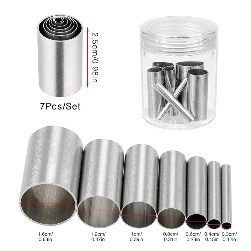 10pcs Clay Cutters and Acrylic Clay Roller Set Indentation Circle Shape Cutters Punch Mold Acrylic Backing Board Clay Scrapers