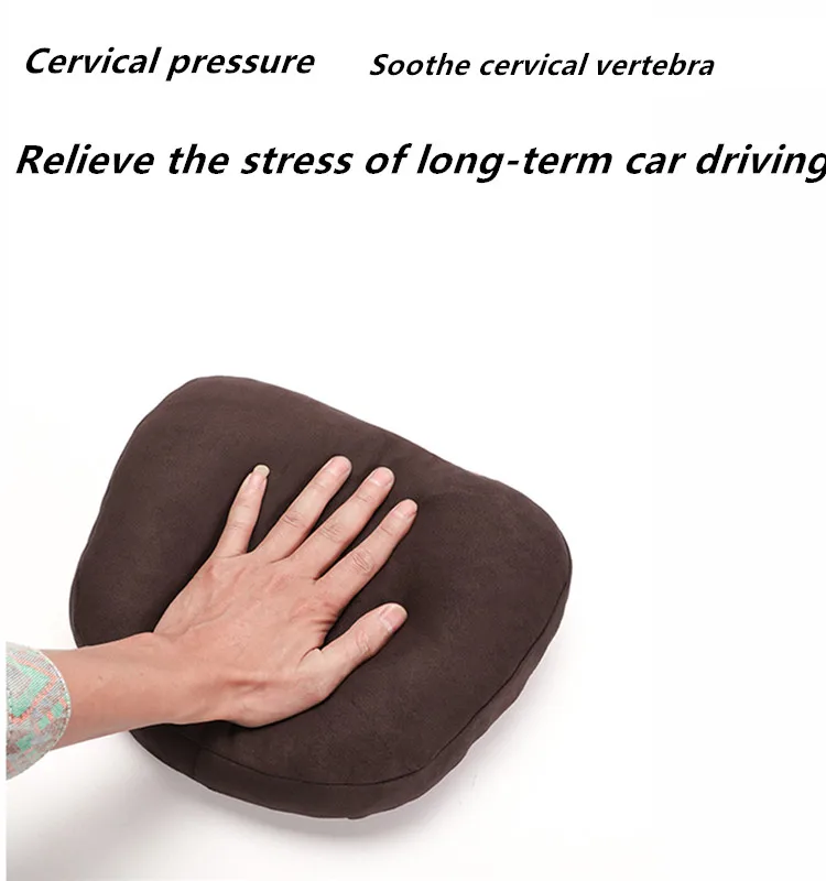 claret-red  Automobile Headrest Pillow Pillow Cushion Absorbs moisture, breathes air, absorbs shock and protects neck headrest.