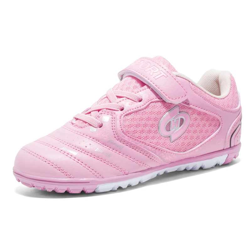 2021 custom indoor outdoor soccer shoes PU leather kids fashion soccer boots