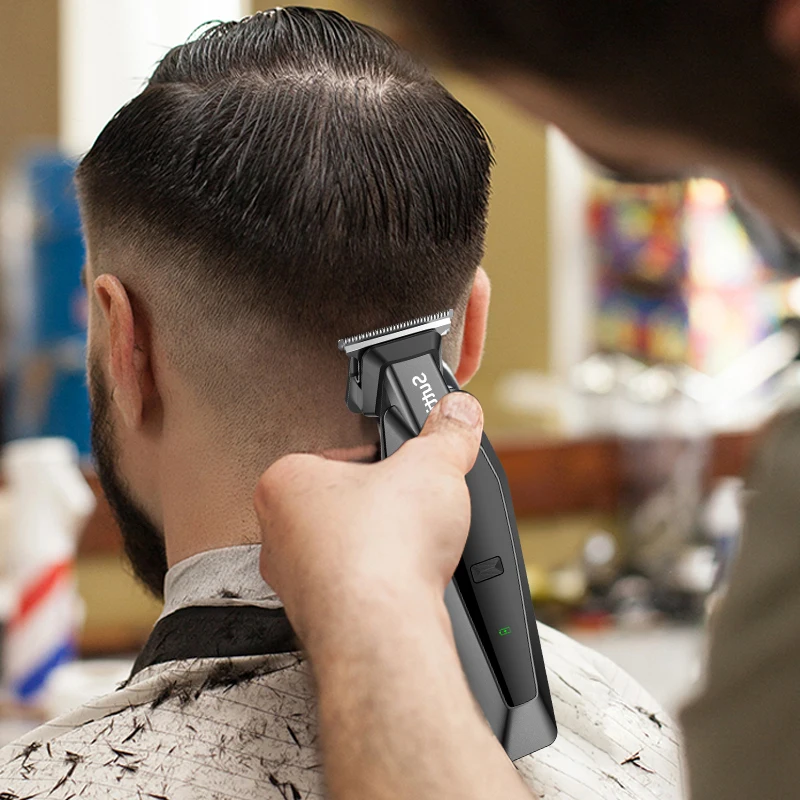 Hot Selling Lanumi 389 new hair trimmer machine price professional men hair clipper guide comb rechargeable hair clippers