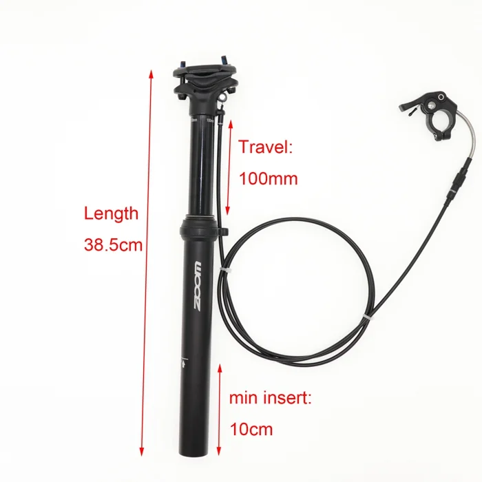  С переменным фокусным расстоянием 30 9/31 6 X385MM MTB флакон-капельница подседельный внутренний/внешний маршрутизации 100 мм Дорожный велосипед с регулировкой по высоте подседельного