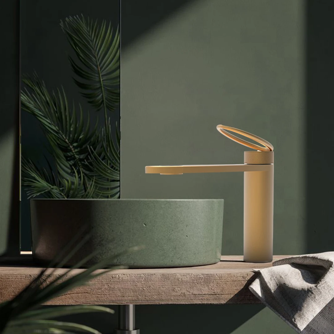 Empolo new products design luxury bathroom basin faucet gold brass	hotel wc Water mixers taps