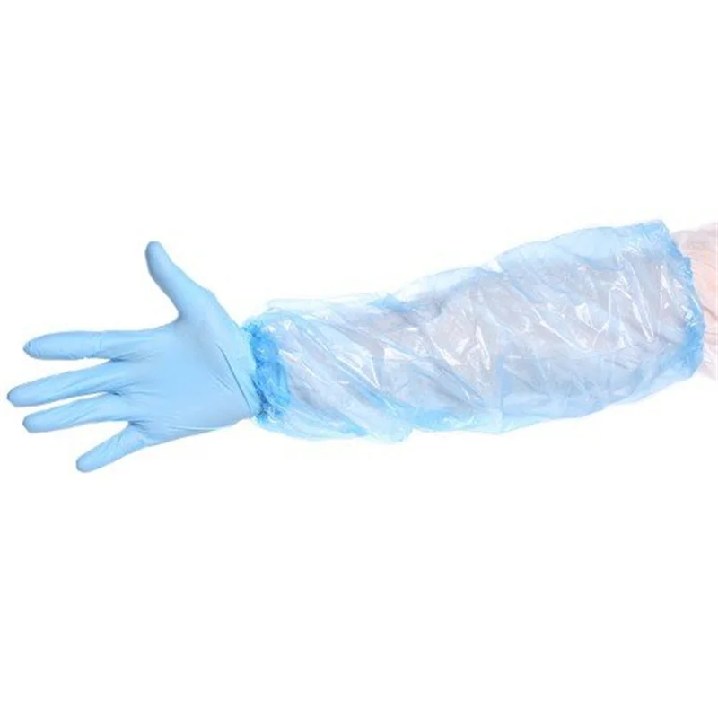 Одноразовые защитные рукава, нетоксичные, эластичные, бытовые, пластиковые, прочные, водонепроницаемые, чистящие