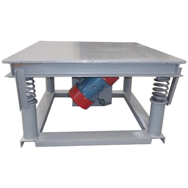 Vibrating shaker table for paver blocks and cncrete tile moulds