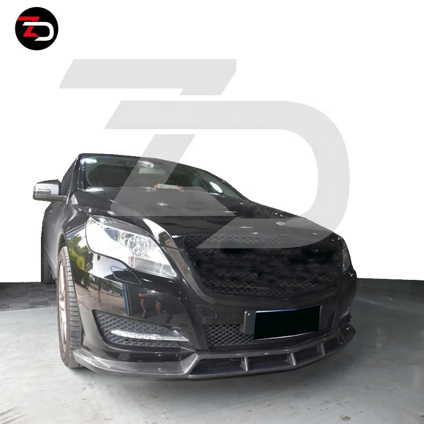 2006 To 2008 Auto Parts For R class W251 V251 With Carbon Fiber Front Splitter Rear Lip