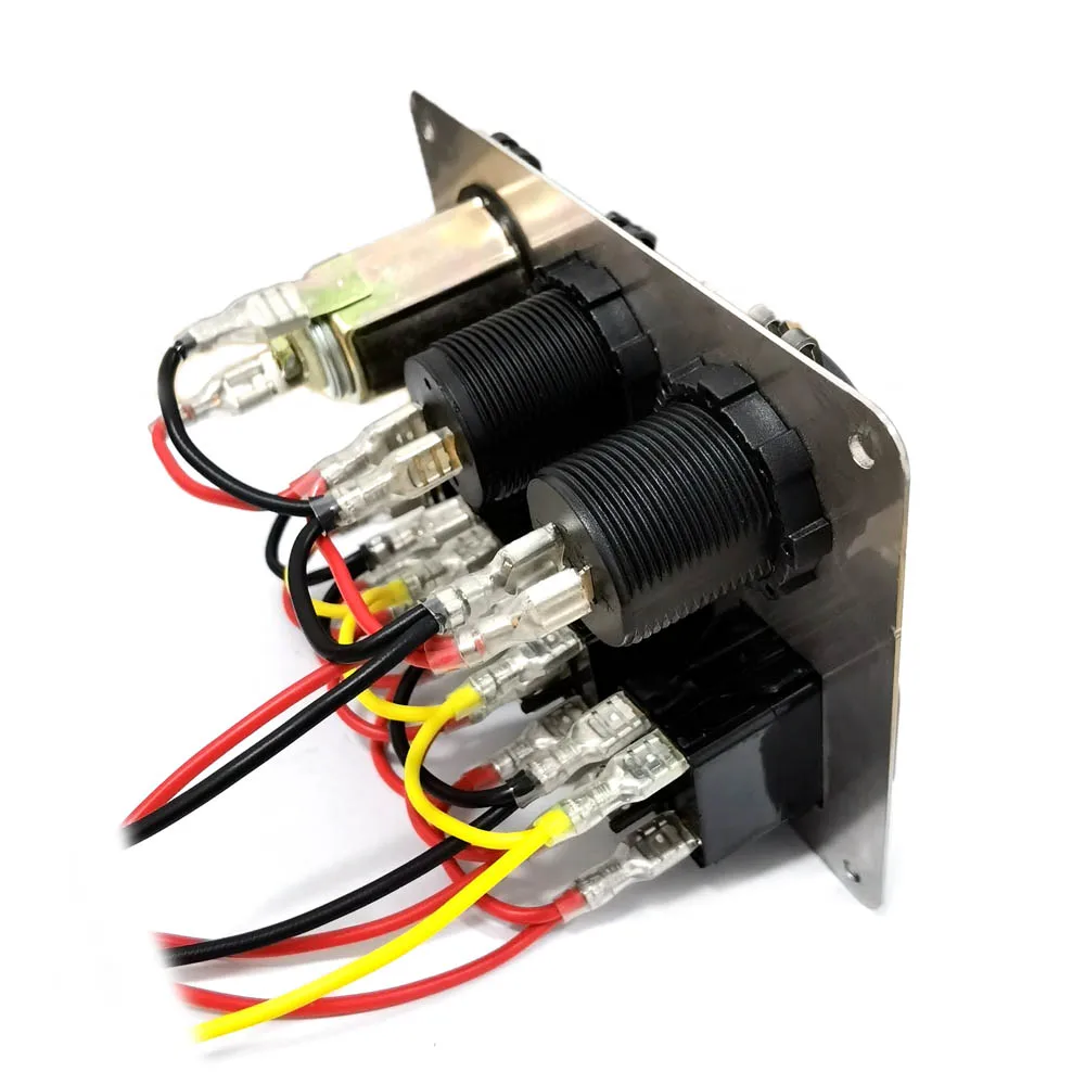 Weiken 316 из нержавеющей стали кнопочный переключатель ВКЛ/ВЫКЛ 12V морской кулисный панели 4 Gang автомобиль панель