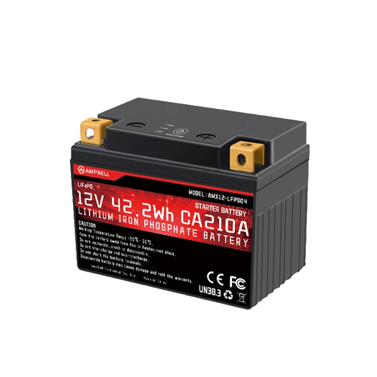 AMPXELL 12В 42.2Wh 3.5Ah CA210A мотоциклетные литиевые железные фосфатные пусковые батареи lifepo4 для Honda Kawasaki Suzuki Yamaha