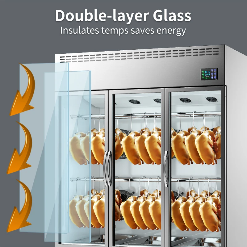 Durable Coasted Steel With Big Fan Duck Drying Fridge for Sausage Production