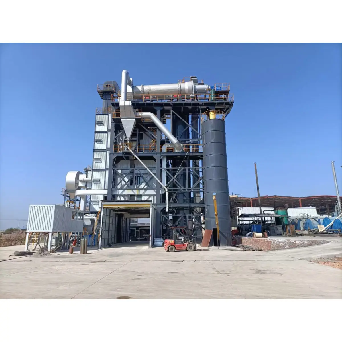 High Capacity Asphalt Hot Mix Plant HD80T External Rated Output Asphalt Mixers