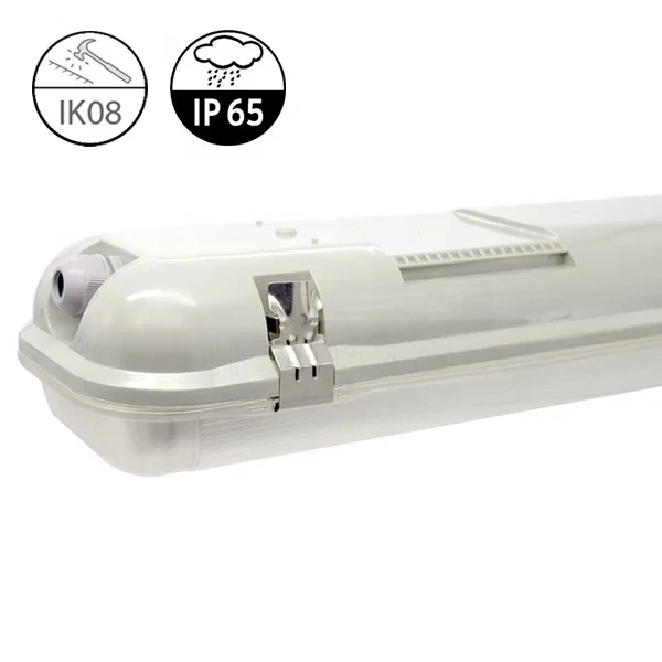 INSTOCK IP65 IK08 waterproof explosion proof fluorescent led garage tri-proof light fixture