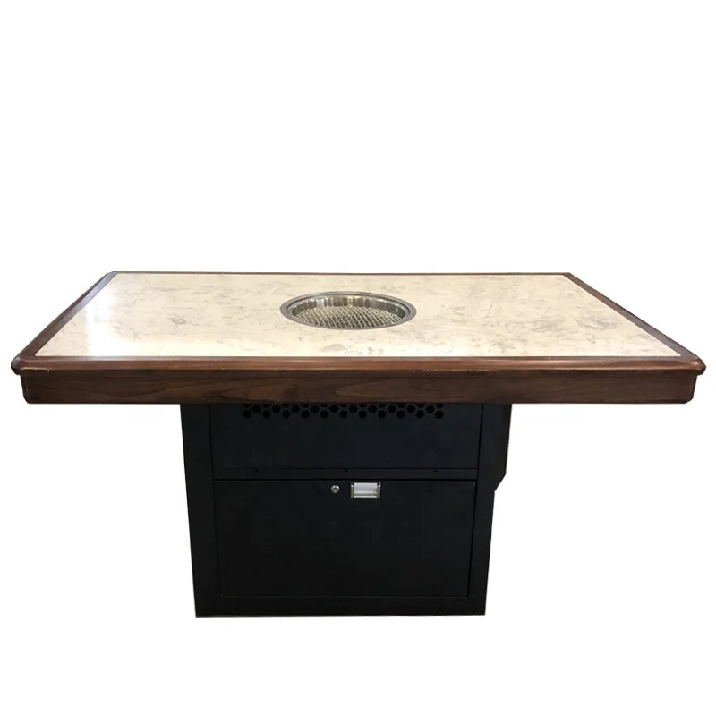 Korean BBQ Grill Table Customizable Service Smokeless Hot Pot  Charcoal Barbecue  Restaurant Equipment