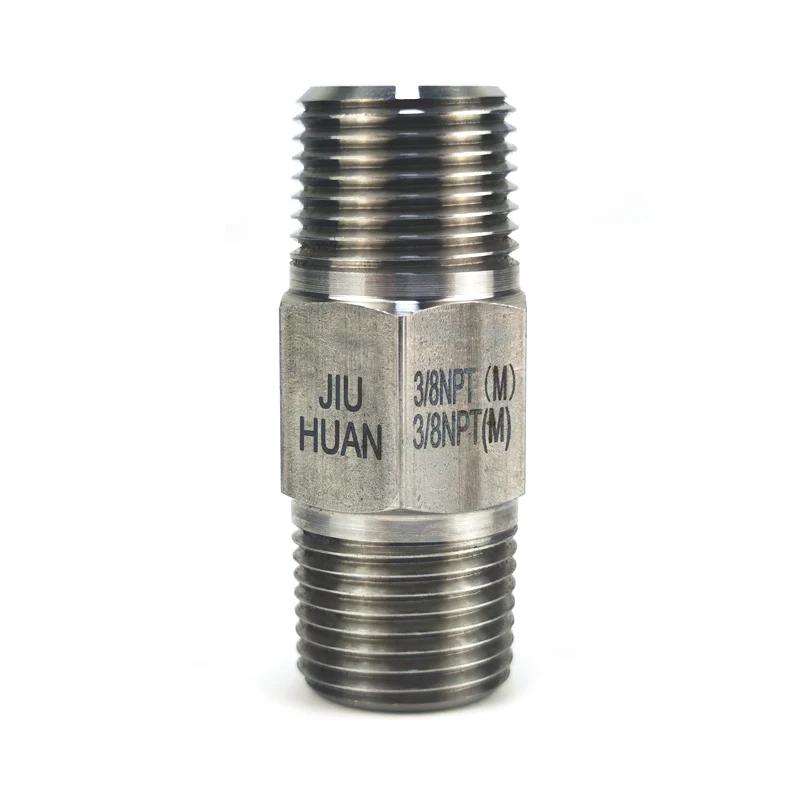 316 stainless steel PN160 Male hex connector thread fitting straight union oil and gas pipe fitting