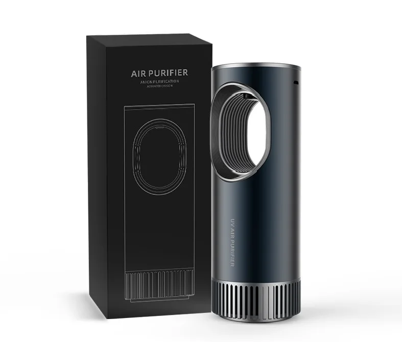 Air Quality Monitoring Desktop Air Cleaner Portable UVC Car Air Purifier