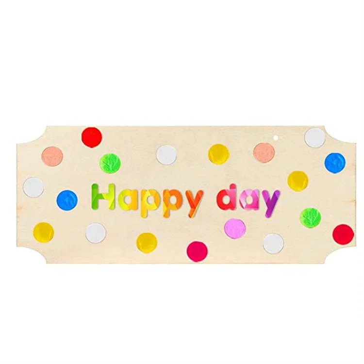 Best Selling Rectangle Blank Wooden Plaque 10 Pieces Unfinished Hanging Wood Sign
