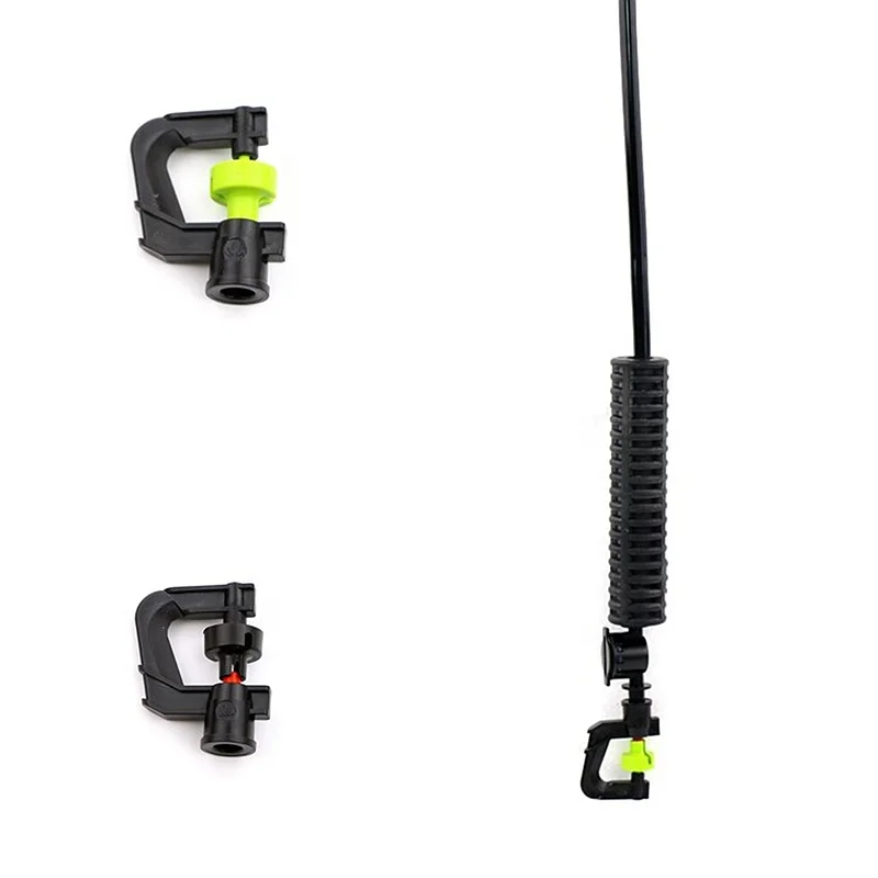 Drip Irrigation Set Mini Aspersores 360 Gear Garden Sprinkler Head with Spike/Stake/Stand Assembly