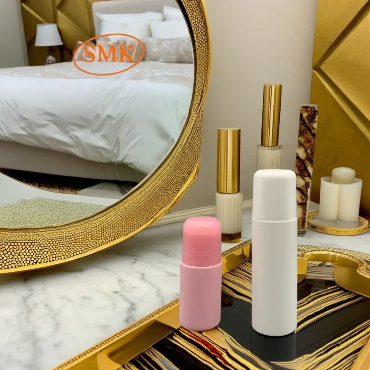 Hot Sale Skin Care 50ml 90ml 1oz 3oz Customized PE Pink White Empty Cleaner Roll On Bottle