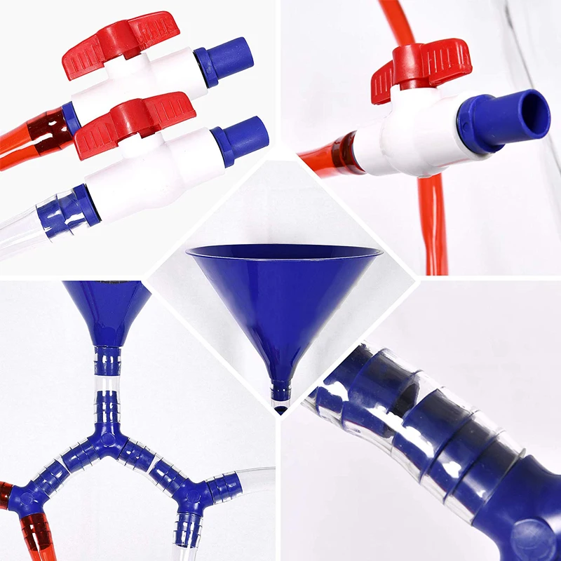 Высококачественная четырехшланговая Воронка для пива с клапаном для питьевых игр