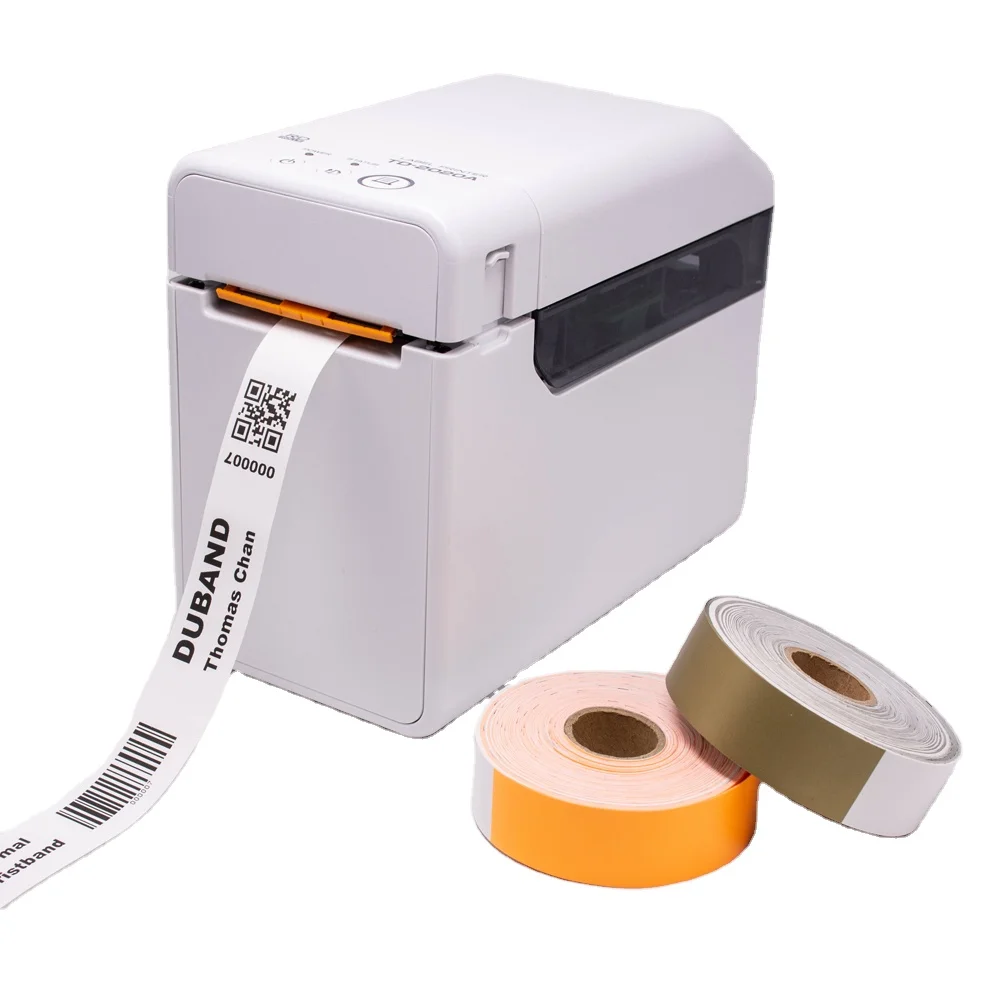 Printable thermal paper wristbands roll type can provide thermal label printer for the best choice of your custom printing