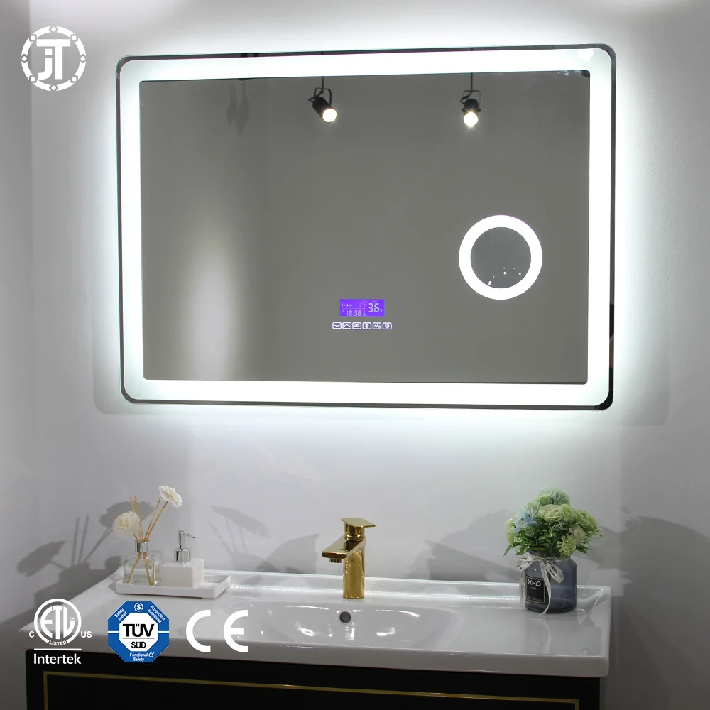 Factory Direct Touch Screen Bathroom Smart Bluetooth Speaker LED Mirror with Light magnifying Mirror