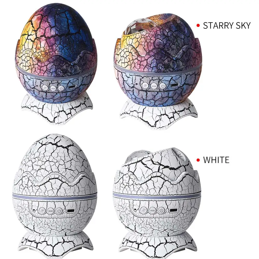 White Noise Speaker Night Light Projector 14 Colors Dinosaur Projector Light