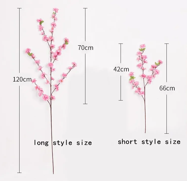 Simulation peach blossom single dried flower