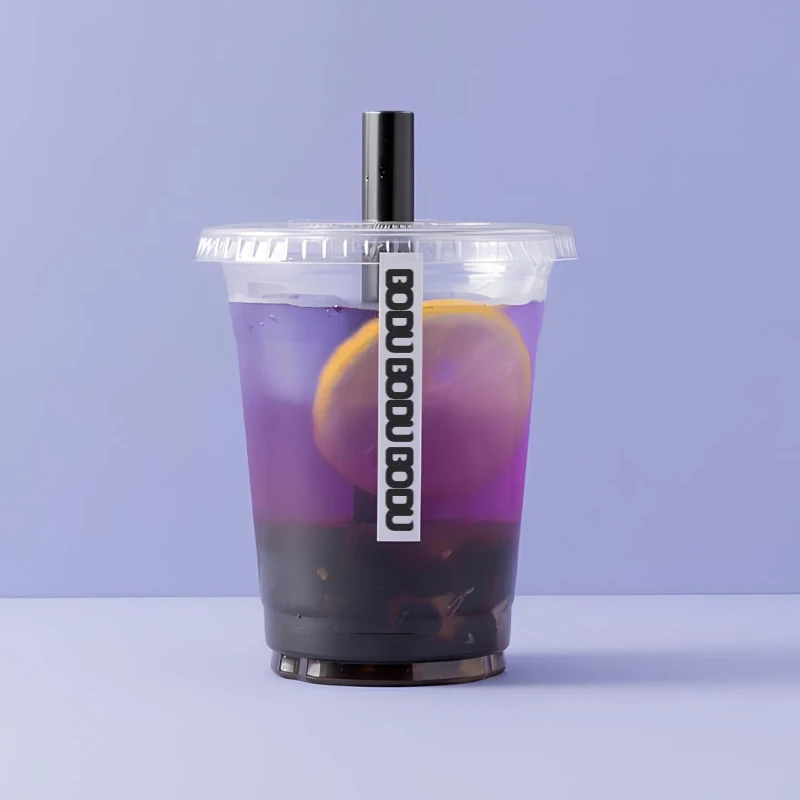 LOKYO Factory price wholesale 12oz 16oz boba bubble tea pet custom disposable plastic cup with lids