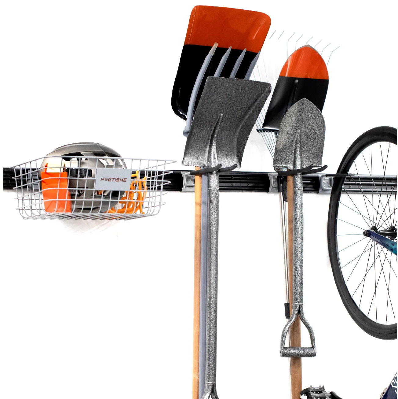 Versatile Utility Storage Holders Wall Mounted Hook Garage Tool Organizer