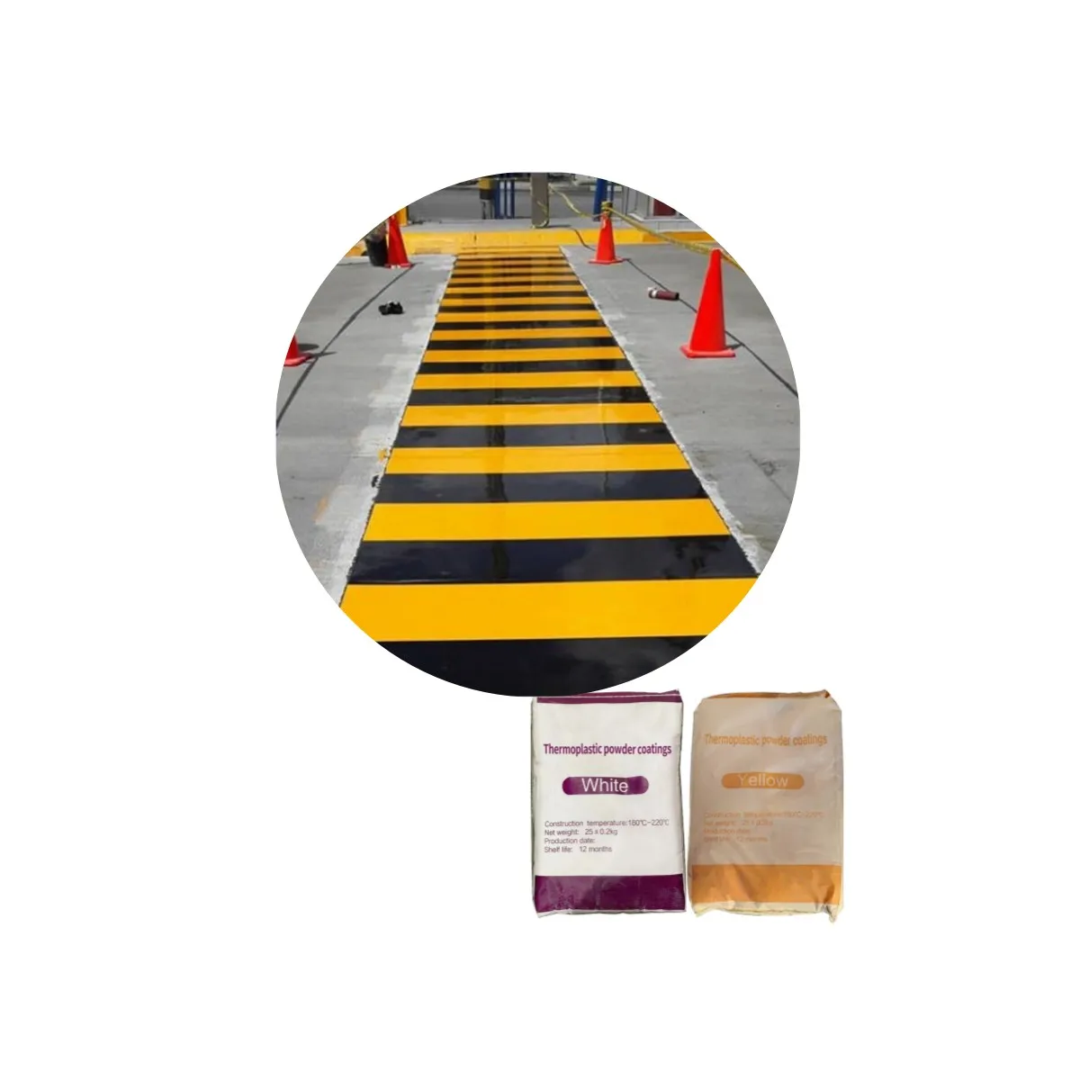 Long life white road line paint heat reflective marking paint all weather thermoplastic marking paint