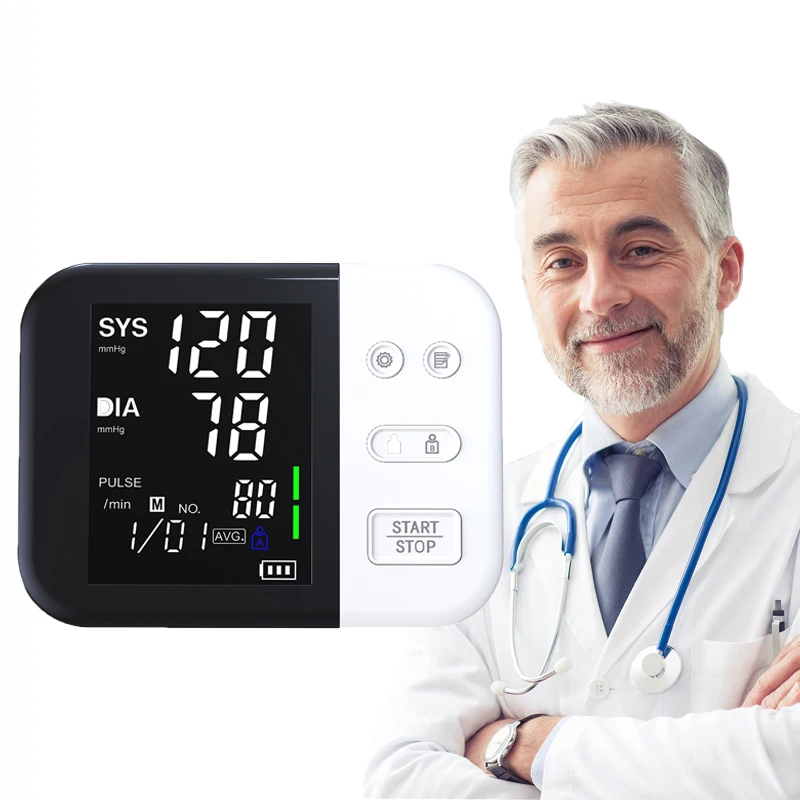 Digital Arm Wrist BP Blood Pressure Monitor Tensiometer Tonometer Automatic Sphygmomanometer Heart Rate Pulse Meter