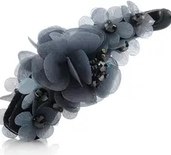 Hot sell  Fashion sweet  flower shape banana clips  beautiful Rhinestone hair ornaments banana clips  KBXJJ010