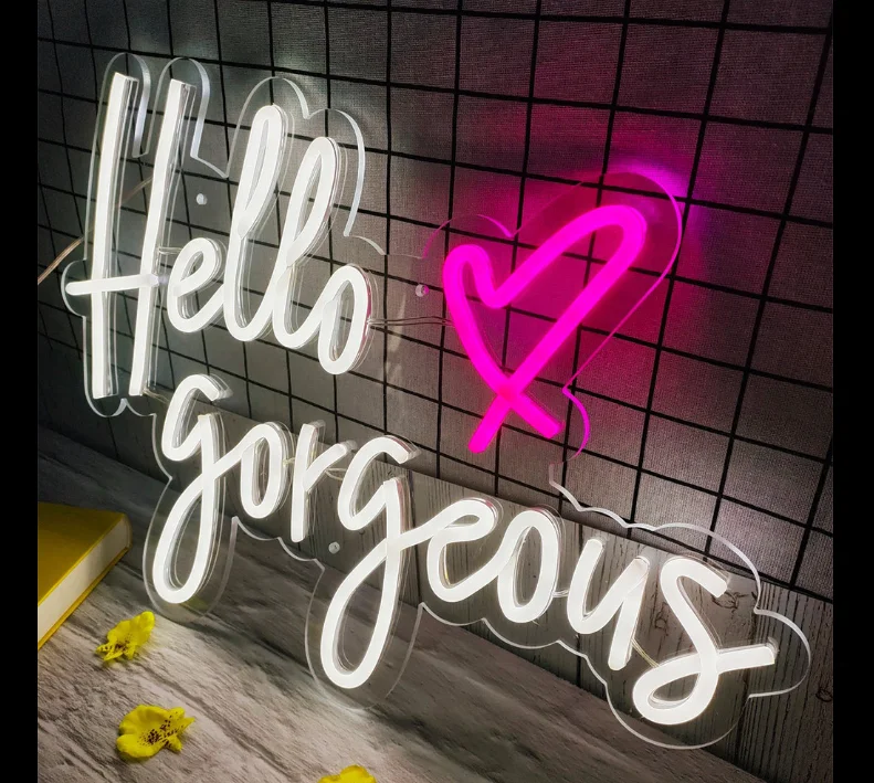 wholesale custom wall happy birthday open closed wedding acrylic flex logo neon sign business neon light led letter light