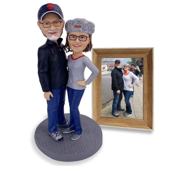 Customized Personalized Resin Bobbleheads Figures For Couple